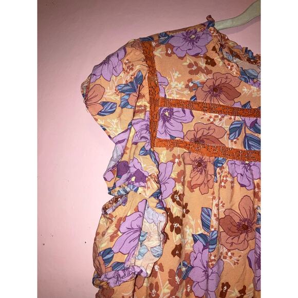 Hailey & Co boho floral blouse size 1X - Picture 3 of 4